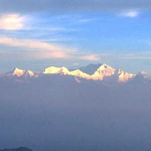 Adam's view from Tiger Hill, Darjeeling.